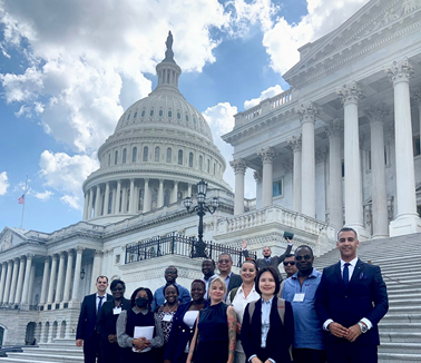 A member of the Criminal Justice Unit and other participants of the International Visitors Leadership Programme at the United States Congress, Washington D.C.