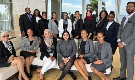 Members of the Criminal Justice Unit, the Honourable Minister’s Team and the Criminal Bench at a Plea Bargaining Roundtable Discussion facilitated by the US Embassy